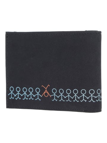 oxmox New Cryptan Geldbörse RFID Schutz 11 cm schwarz-jumping-jack cyan
