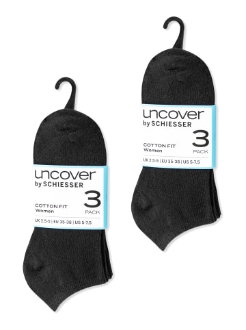 Schiesser Sneakersocken Uncover in Schwarz