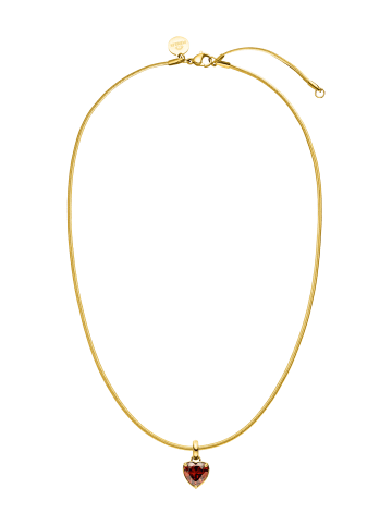 PURELEI Kette Sleeky Red Heart 40–45 in Gold