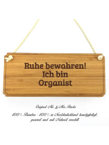 Mr. & Mrs. Panda Praxisschild Organist mit Spruch in Keine Angabe