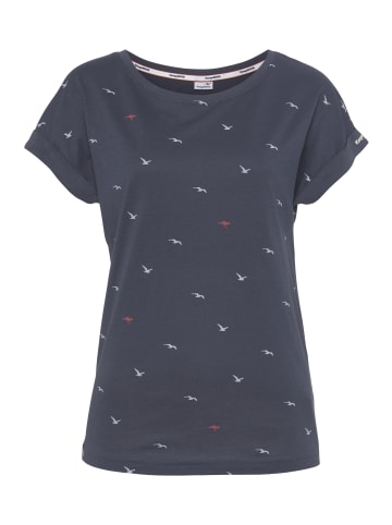 Kangaroos Print-Shirt in blau
