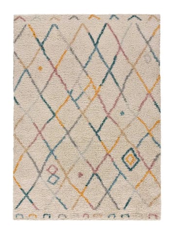 Atticgo Hochflor-Teppich ULAI in mehrfarbig