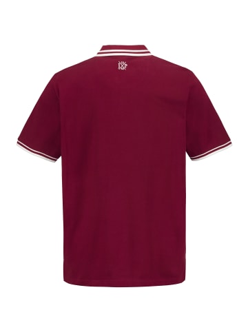 JP1880 Poloshirt in dunkel weinrot