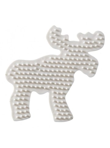 Nabbi BioBeads Stiftplatte Elch, 11 x 11 cm, weiß - ab 5 Jahren