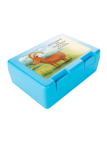 Mr. & Mrs. Panda Brotdose Sternzeichen Steinbock Design mit Spruch in Weiß