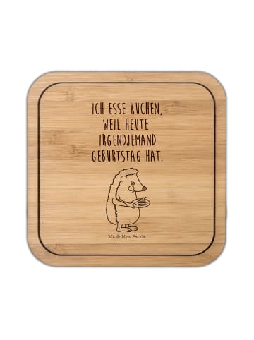 Mr. & Mrs. Panda Glasuntersetzer Igel Kuchenstück mit Spruch in Transparent