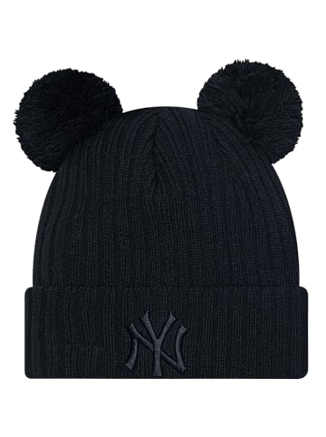 NEW ERA New Era Fem Double Pom New York Yankees Beanie in Schwarz