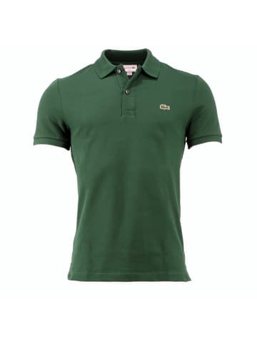 Lacoste halbarm Poloshirt Slim Fit in Forstgrün