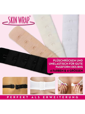 Skin Wrap BH-Verlängerung in 4 Haken (7.6 cm breit) Schwarz