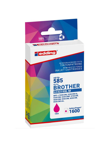 edding Druckerpatrone ersetzt Brother LC3219XLM magenta