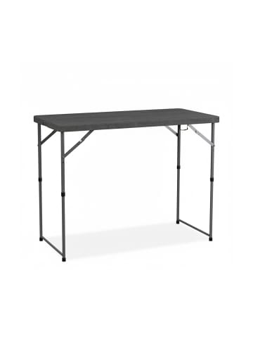relaxdays Gartentisch in Grau - (B)120 x (H)74 x (T)60 cm