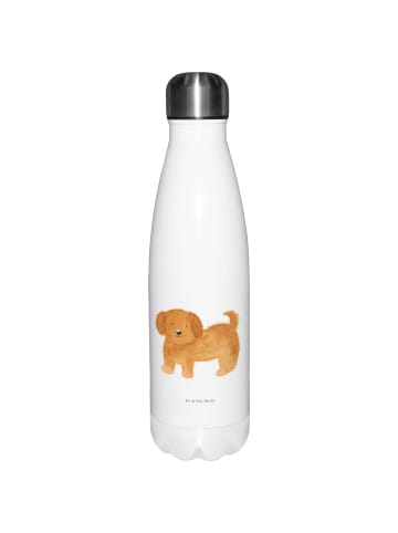 Mr. & Mrs. Panda Thermosflasche Hund Flauschig ohne Spruch in Weiß