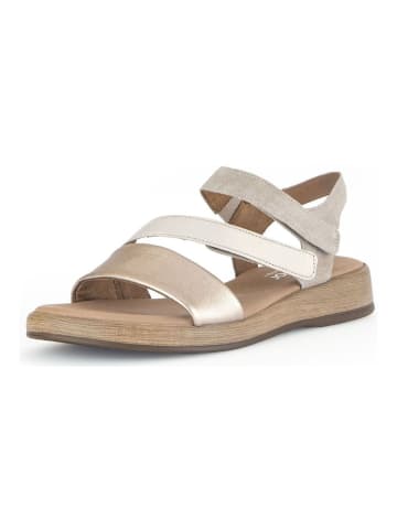 Gabor Sandalen in Beige/Gold