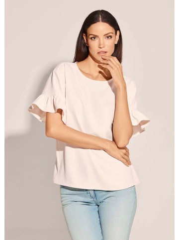 MADELEINE Hemdbluse mit glänzendem Finish in creme