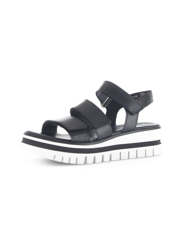 Gabor Plateau Sandalen in schwarz