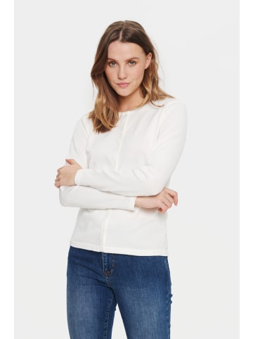 SAINT TROPEZ Strickjacke A8661, Classic fit in Ice