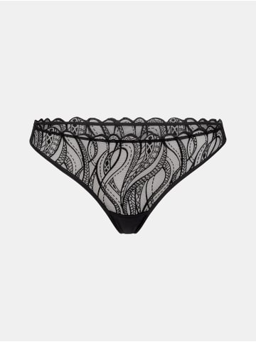 Erlich Textil  Exquisit Lace String in schwarz