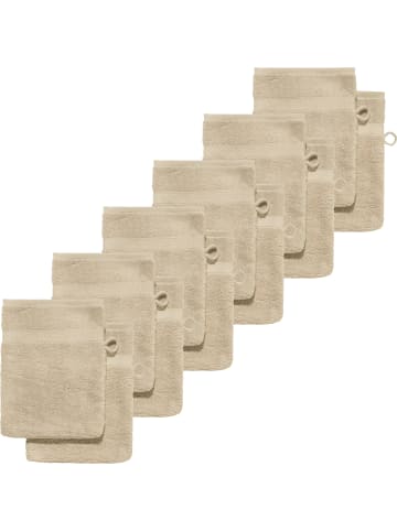 Erwin Müller Frottier Waschhandschuh 12er-Pack Sindelfingen in cappuccino