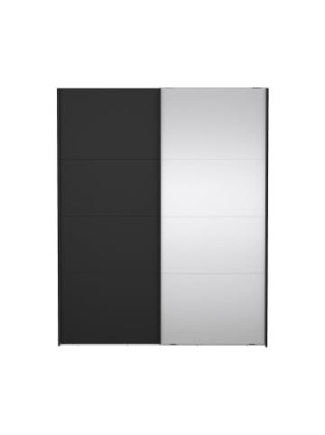ebuy24 Schiebetürenschrank Catania (2-türig) Schwarz 179 x 67 cm