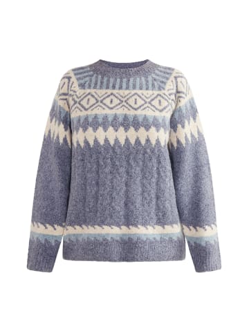 usha BLUE LABEL Strick Pullover in Blau Mehrfarbig