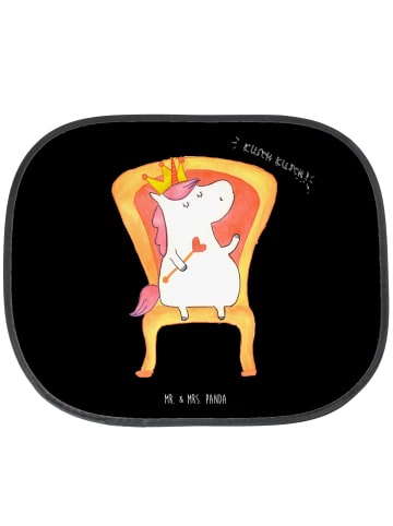 Mr. & Mrs. Panda Auto Sonnenschutz Einhorn König ohne Spruch in Schwarz