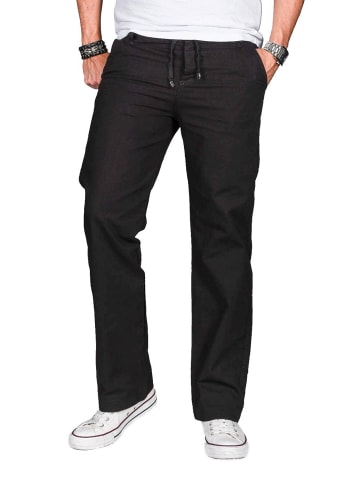 Alessandro Salvarini Jeans Leinen Optik AS034 in Schwarz