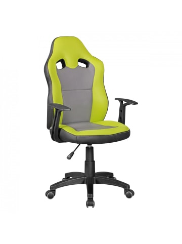 KADIMA DESIGN Kinderdrehstuhl FAST | Ergonomisch, Höhenverstellbar, Mesh-Kunstleder in Grün