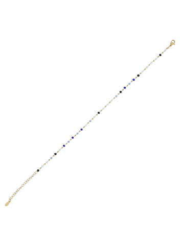 Adeliás Damen Anhänger aus Edelstahl mit Perle in gold