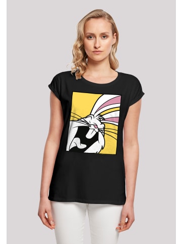 F4NT4STIC T-Shirt Looney Tunes Bugs Bunny Laughing in schwarz