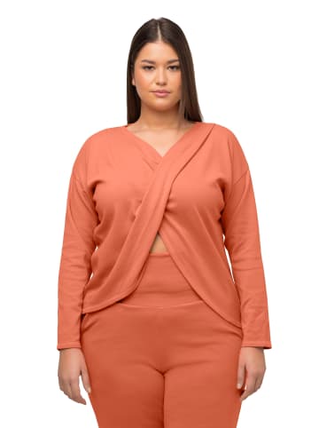 Ulla Popken Langarmshirt in orangerot