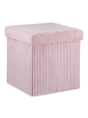 relaxdays Sitzwürfel in Rosa - (B)38 x (H)38 x (T)38 cm