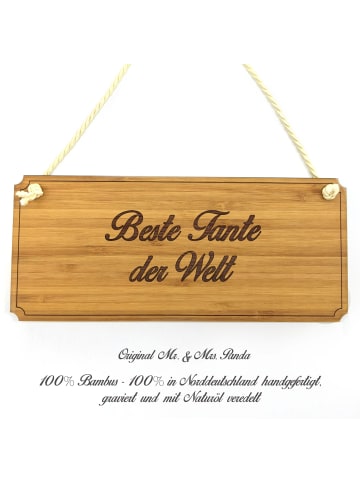 Mr. & Mrs. Panda Türschild Tante mit Spruch in Keine Angabe