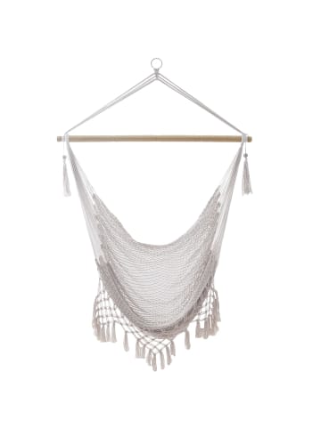 Intirilife Hängesessel Macramee in Beige
