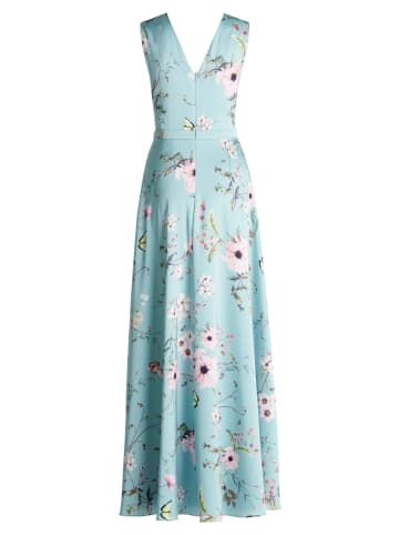 Vera Mont Abendkleid mit Blumenprint in Green/Pink