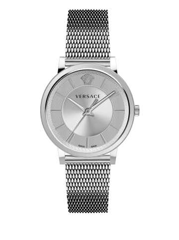 Versace Analoguhr für Herren in silber