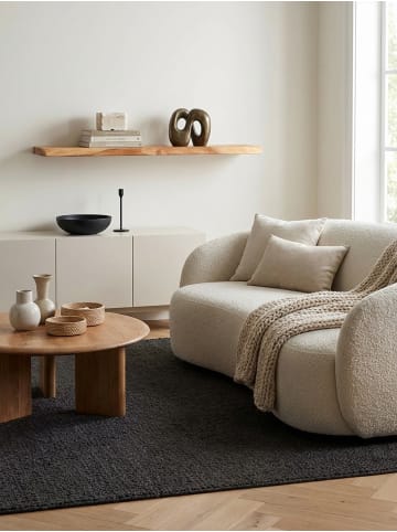 KADIMA DESIGN Wandregal mit Baumkante Massivholz 115 cm, Design Schweberegal