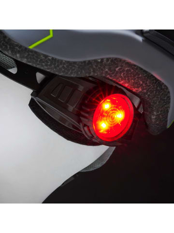 S'COOL safeX 1 Fahrradhelm - S (47-51 cm) / Dark Grey/Lime