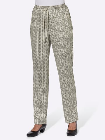 WITT WEIDEN Jerseyhose in sand-gestreift