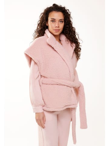 Linga Dore - Fluffy Weste in Rose smoke