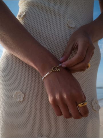 PURELEI Armband Pearl Charm Gold