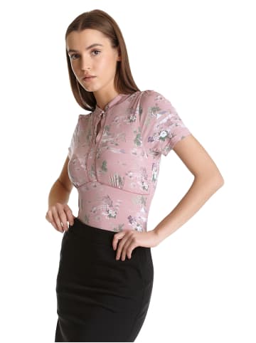 Vive Maria V-Shirt Chinese Teahouse in lightpink allover