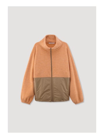 Hessnatur Fleece-Jacke in clementine