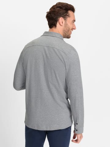 WITT WEIDEN Langarmhemd in grau-meliert