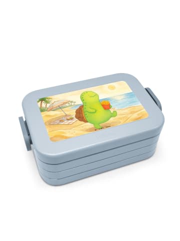 Mr. & Mrs. Panda Snackbox Schildkröte Pommes Design ohne Spruch in Blau Pastell