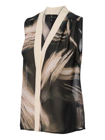 Mart Visser Isabella Print-Top Schwarz/Cremeweiß