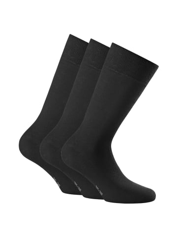 Rohner Socken 3er Pack in Schwarz