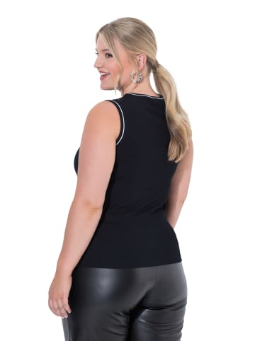 MIAMODA Strick-Top in schwarz
