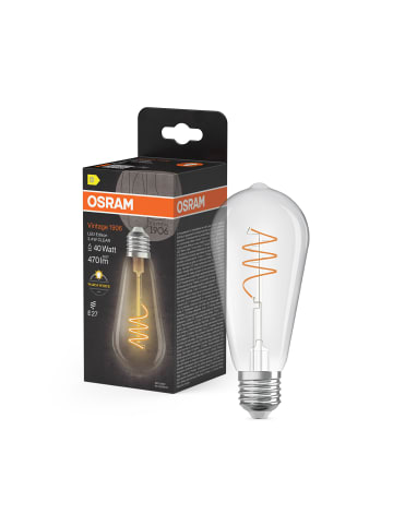 Osram OSRAM Vintage 1906 Edison Ist Eine Warmweiße LED-Lampe Mit Spiralförmigem