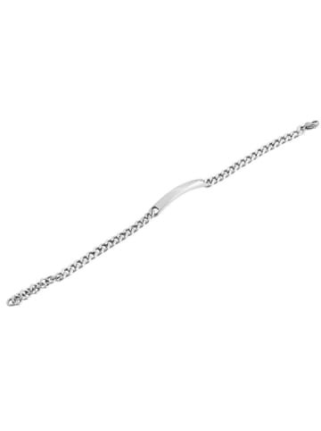 Adeliás Damen Armband – Panzerarmband aus Edelstahl 21 cm in silber