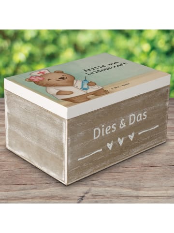 Mr. & Mrs. Panda Geschenkbox Ärztin Leidenschaft Design mit Spruch in Weiß